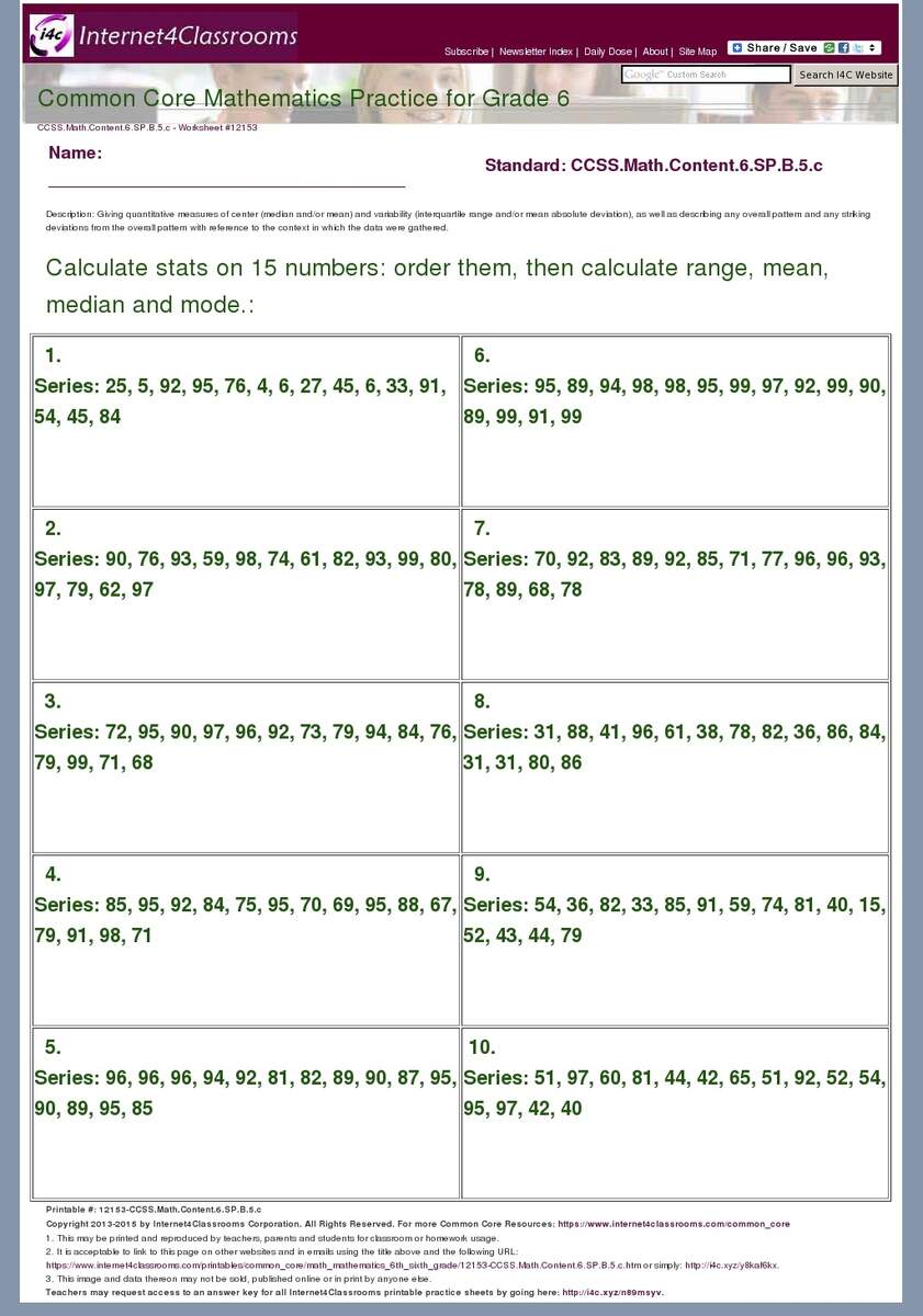 Ratio Worksheets