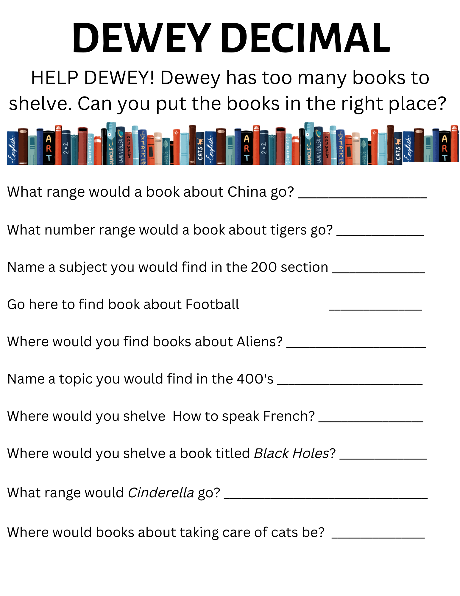 Dewey Decimal Bingo Game Print And Digital For Google Slides