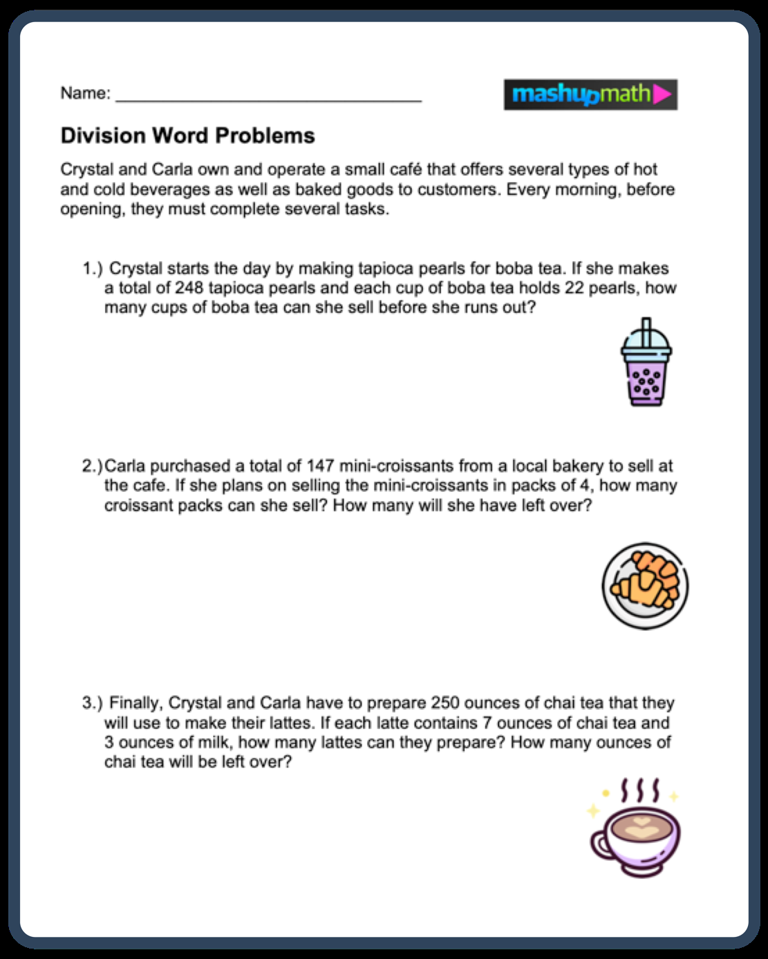 Division Worksheets Grade 4