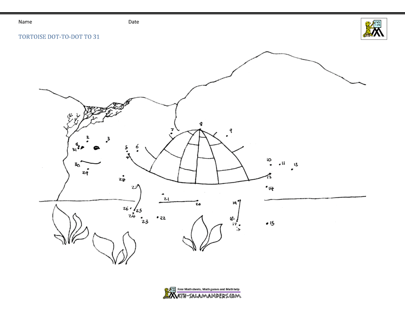 Dot To Dot Printables Up To 50