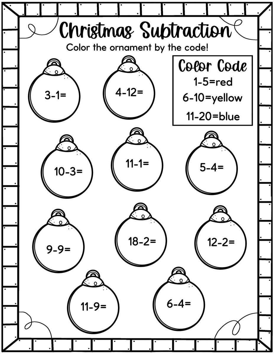 Easy Christmas Math Worksheets Free Kids Activity Zone Math Christmas Worksheets PDF Free Download
