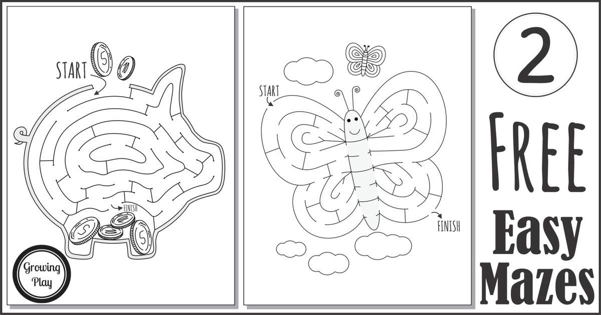 Easy Mazes Freebie Your Therapy Source Easy Mazes Freebie Your Therapy Source