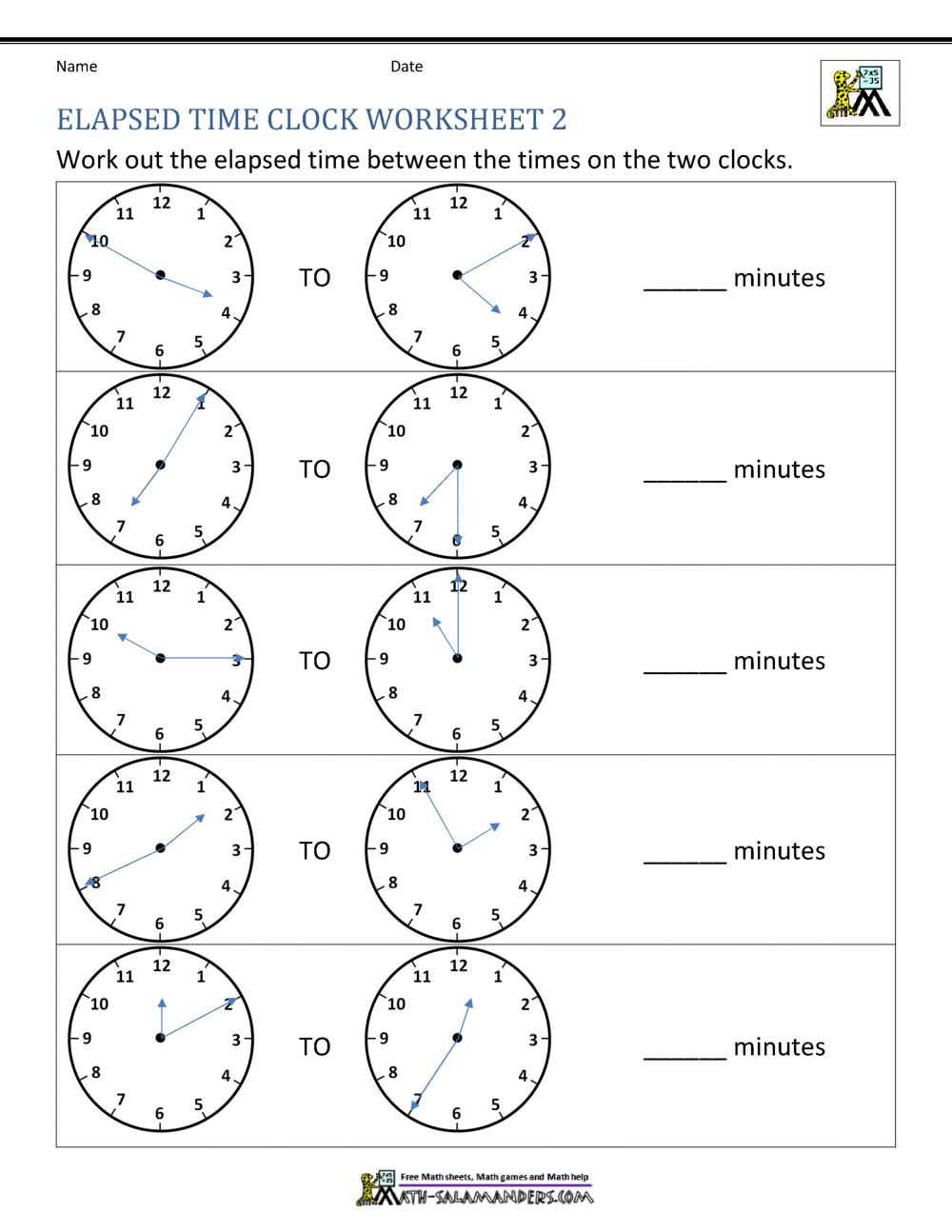 Elapsed Time Worksheets K12 Math Worksheets
