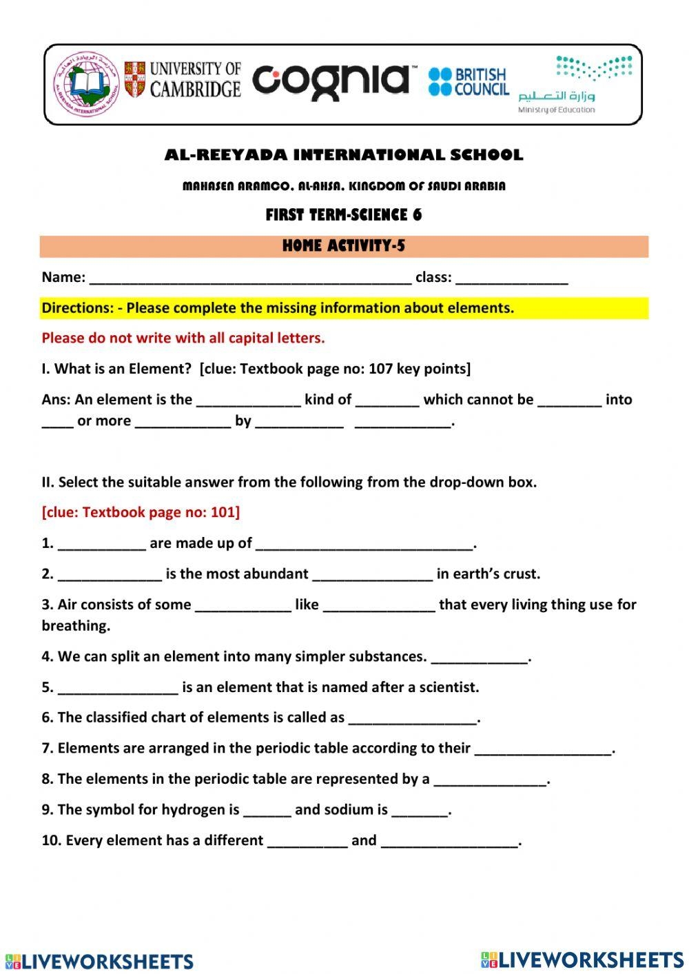 Engaging 6th Grade Science Worksheets For Interactive Learning Engaging 6th Grade Science Worksheets For Interactive Learning