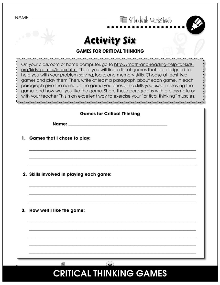Enhance Critical Thinking Skills With Engaging Worksheets Your Brand Or Website Name Free Sample Critical Book Review Template To Edit Online
