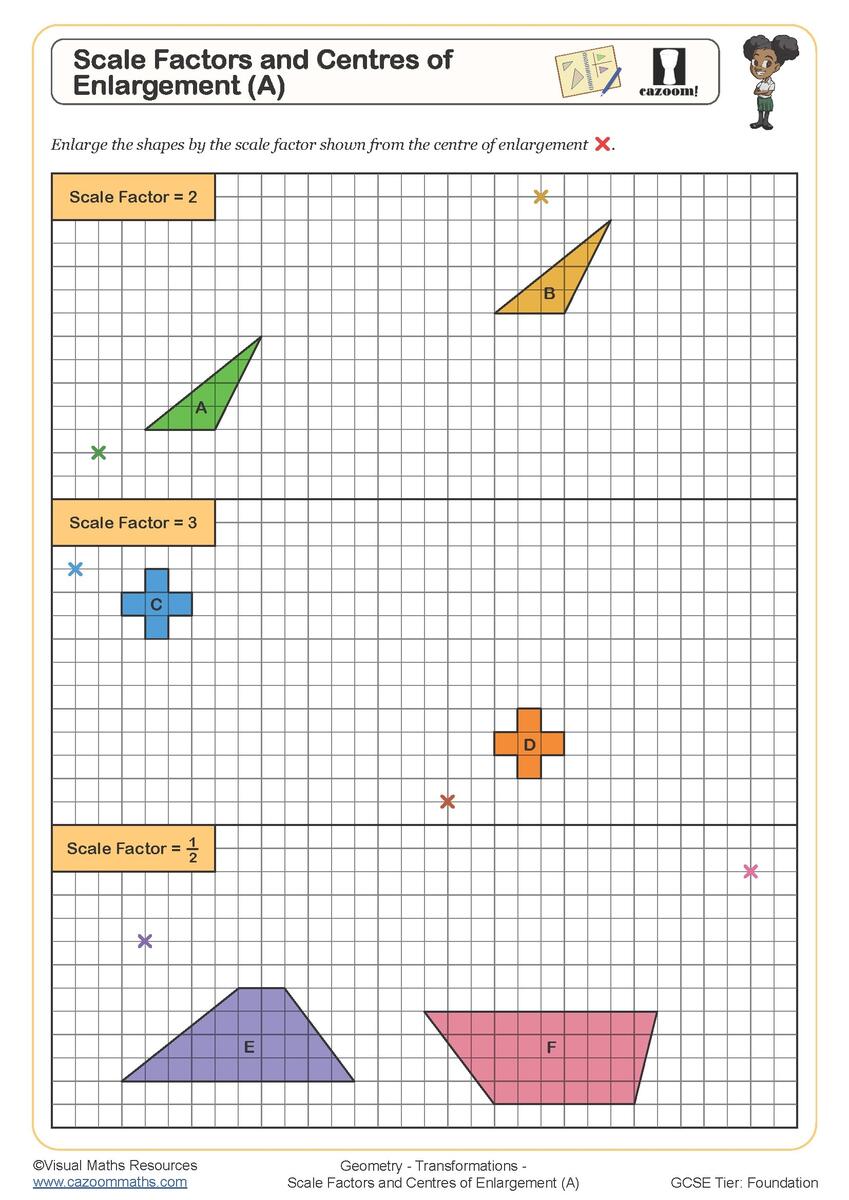Enlargement C Worksheet Printable PDF Worksheets