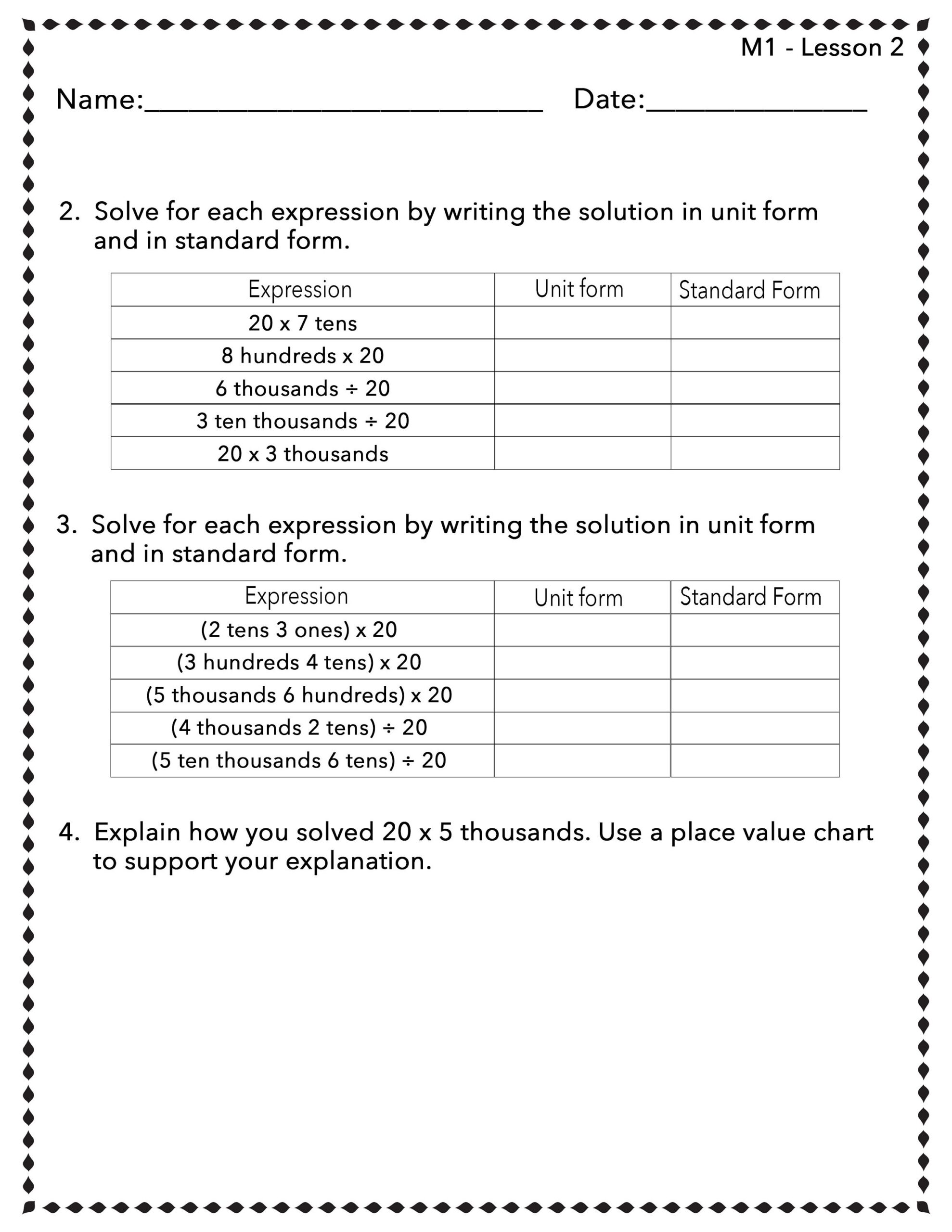 Eureka Math Engage NY Extra Worksheets For 1st Grade BUNDLE all Modules Etsy
