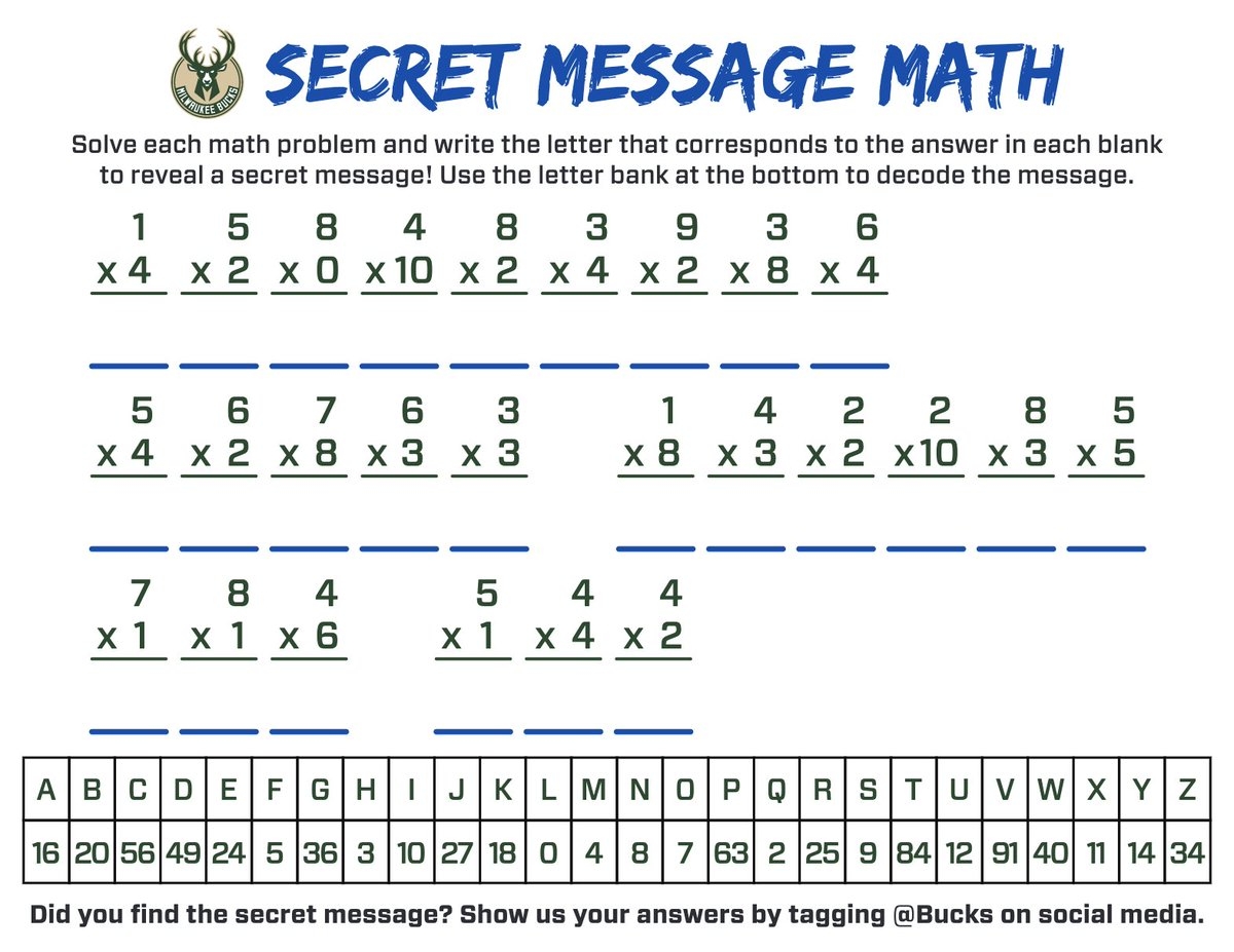 Find The Message Math Worksheet Engaging Exercises For Critical Thinking