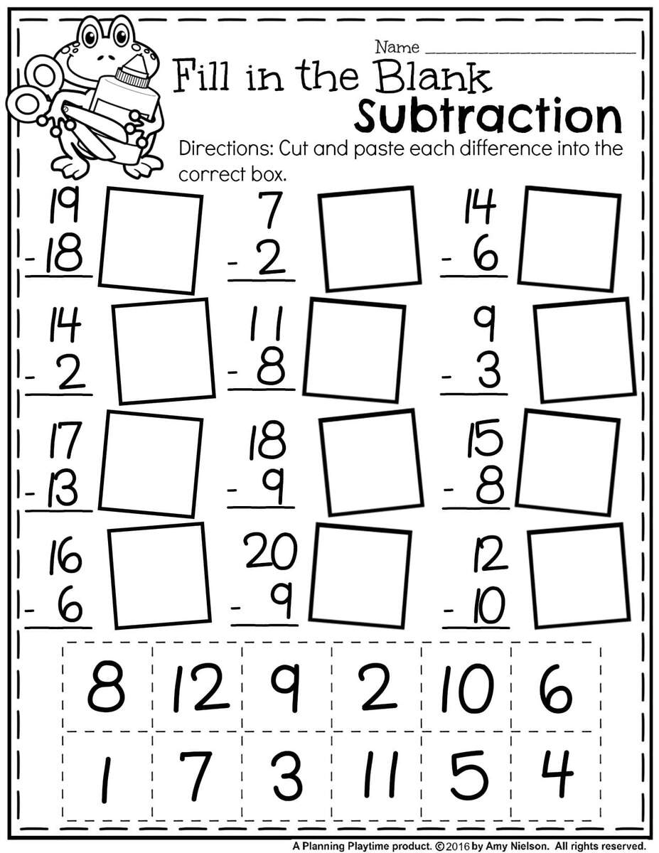 FREE Printable Summer Math Worksheets For Kindergarten