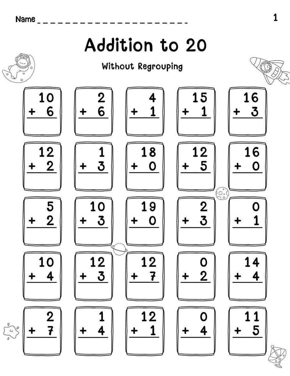 Free 1st Grade Worksheets Etsy