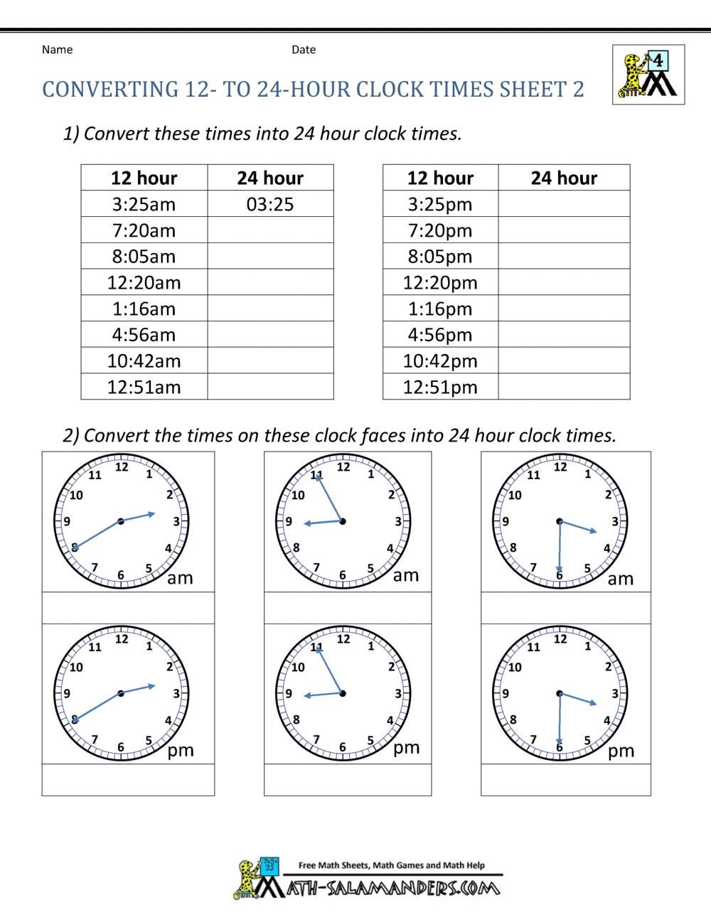 Free 24 Hour Clock Worksheet Download Free 24 Hour Clock Worksheet Png Images Free Worksheets On Clipart Library