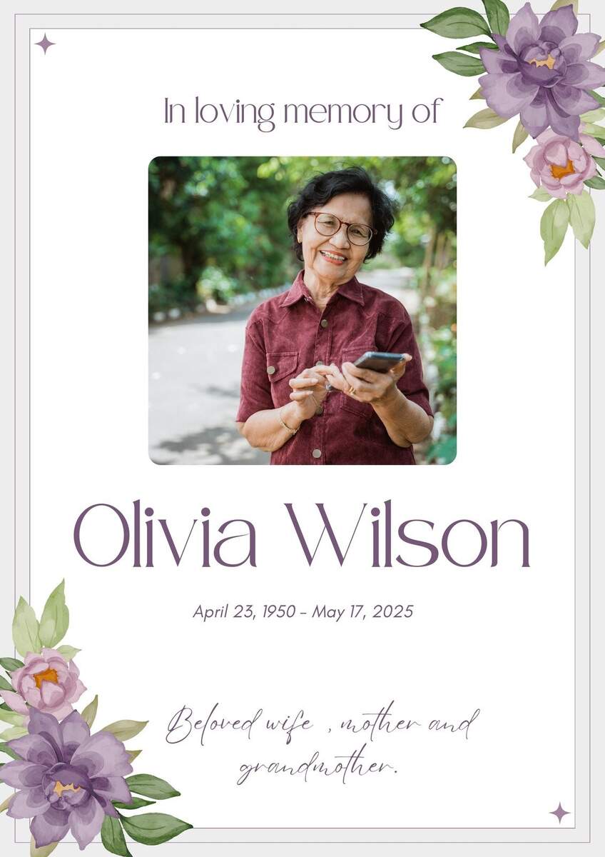 Free And Customizable In Loving Memory Templates Canva