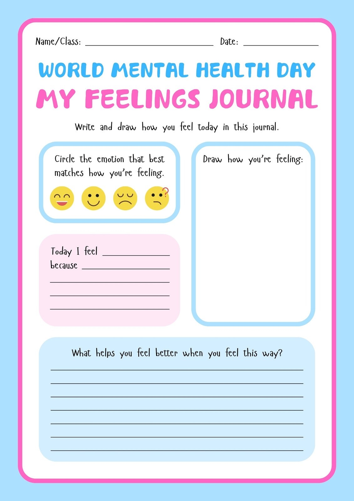 Free And Customizable Mental Health Templates Canva Free And Customizable Mental Health Templates Canva