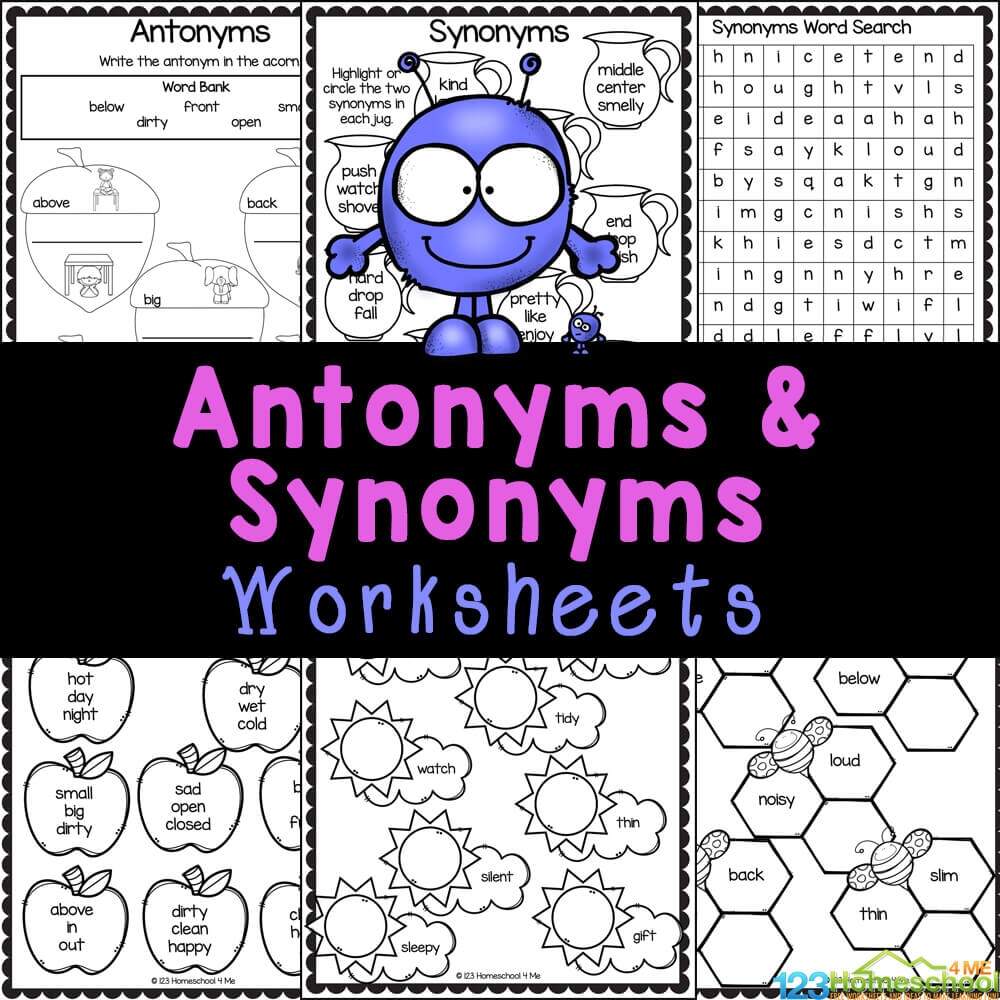 FREE Antonyms And Synonyms Worksheets Synonyms And Antonyms Grammar Worksheet For Grade 2 Made By Teachers