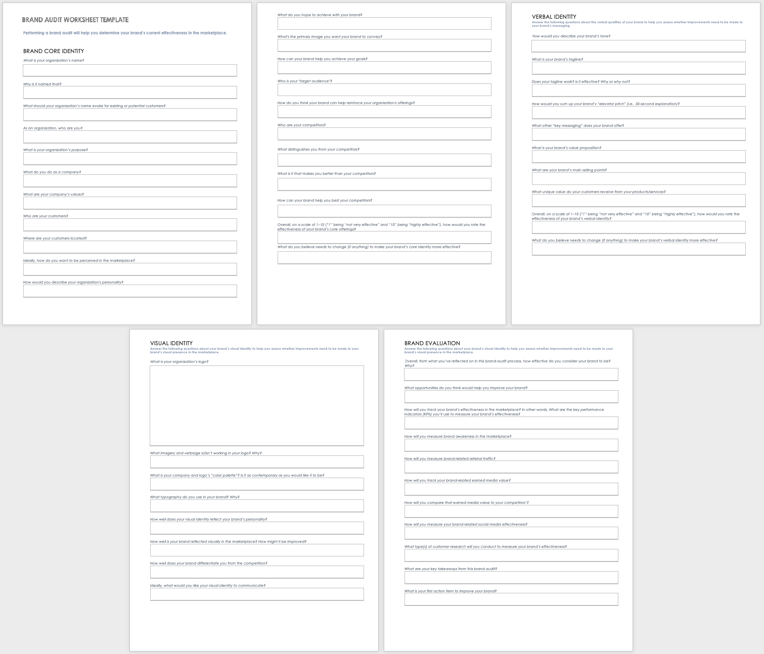 Free Brand Audit Templates Smartsheet Free Brand Audit Templates Smartsheet