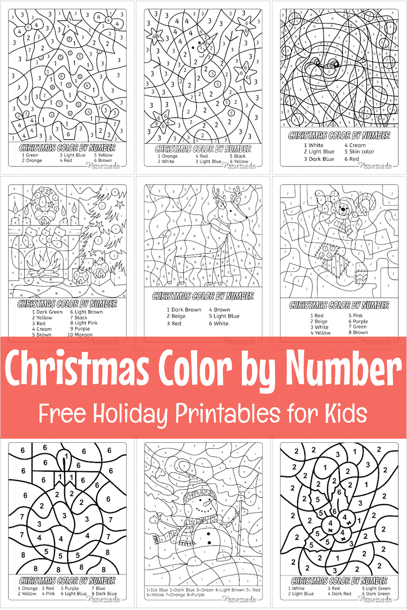 Free Color By Number Printables For Kids