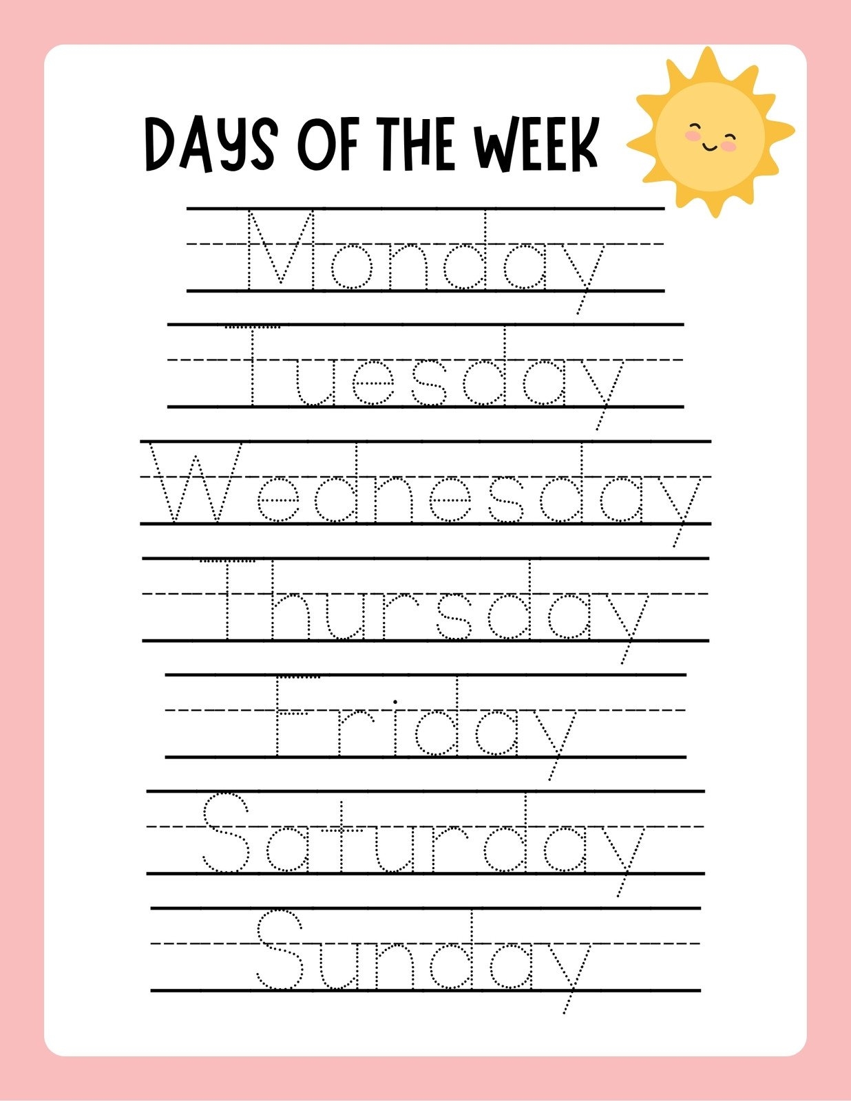 Free Custom Printable Handwriting Worksheet Templates Canva Free Printable Kindergarten Writing Worksheets PDF Number Dyslexia