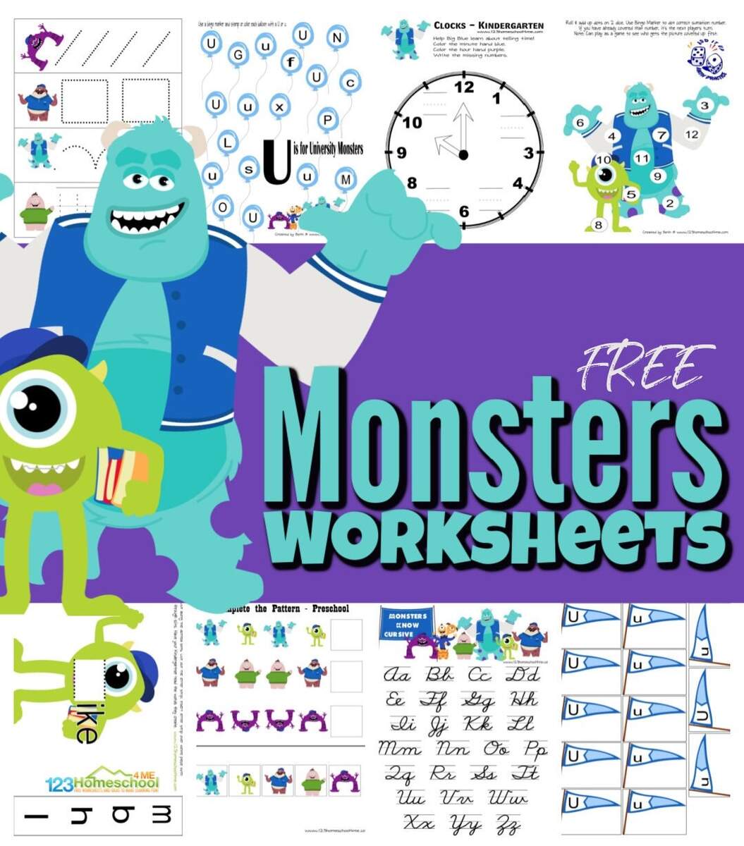 Build Your Own Monster Free Printable Coloring Page For Kids