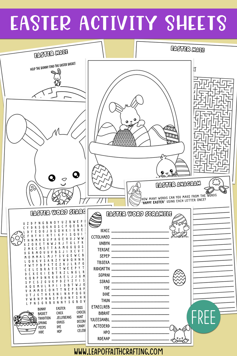 FREE Easter Worksheets PDF Coloring Pages Word Search More Leap Of Faith Crafting FREE Easter Worksheets PDF Coloring Pages Word Search More Leap Of Faith Crafting