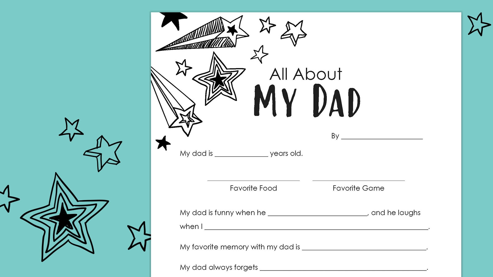 Free Father S Day Questionnaire Printable Free Father S Day Questionnaire Printable