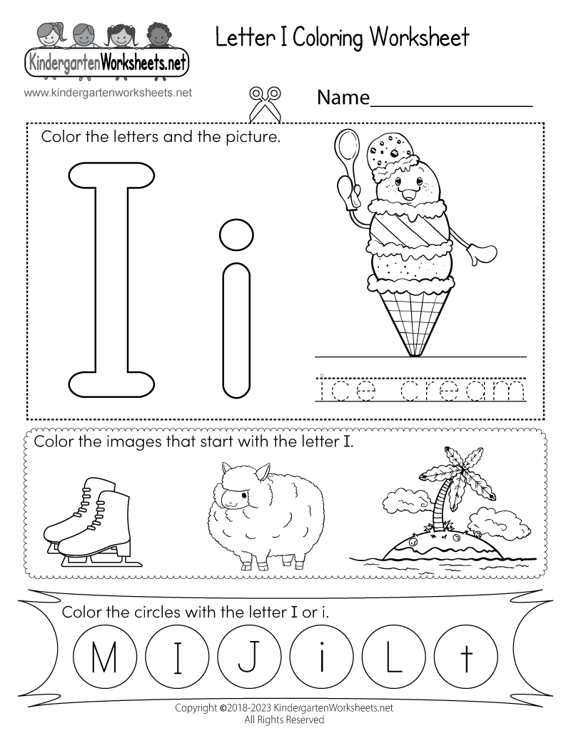 Free Letter I Worksheets For Preschool Kindergarten Kids Worksheets Library Free Letter I Worksheets For Preschool Kindergarten Kids Worksheets Library