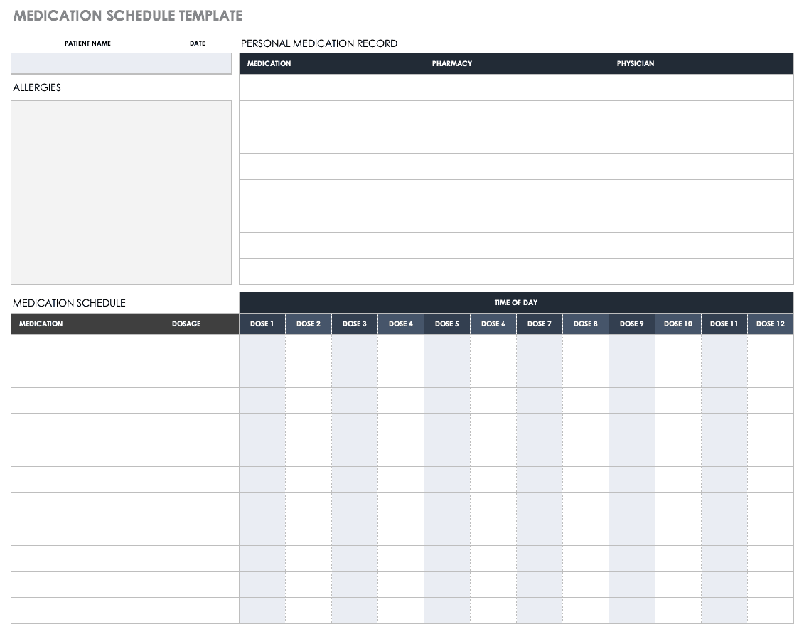 Free Medical Form Templates Smartsheet Free Medical Form Templates Smartsheet