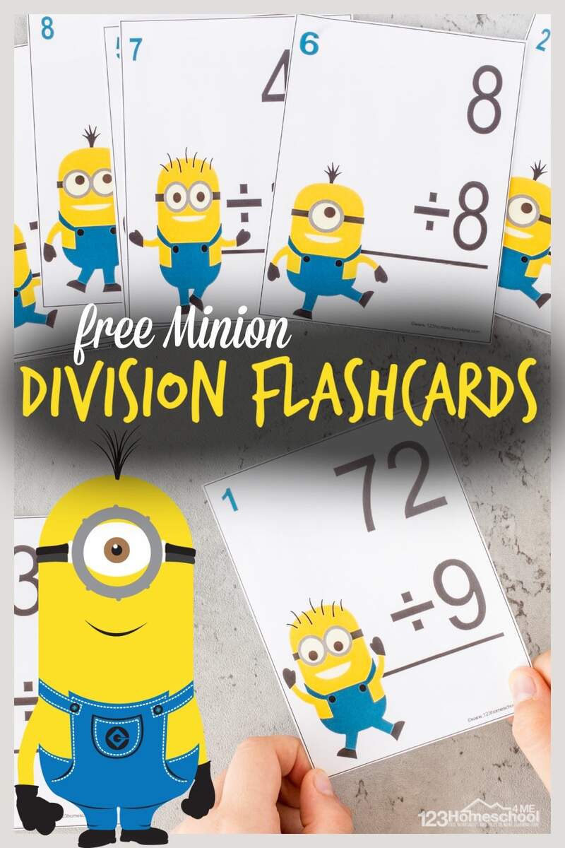 FREE Minion Printable Math Division Flash Cards Pdf FREE Minion Printable Math Division Flash Cards Pdf