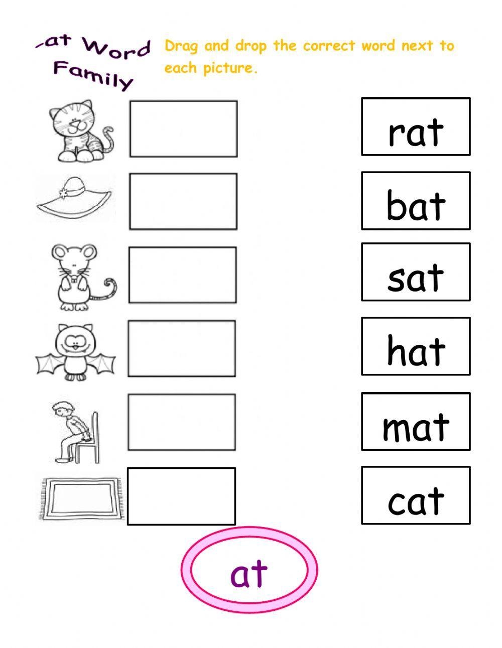 FREE Printable At Word Family Worksheets Worksheets Library FREE Printable At Word Family Worksheets Worksheets Library