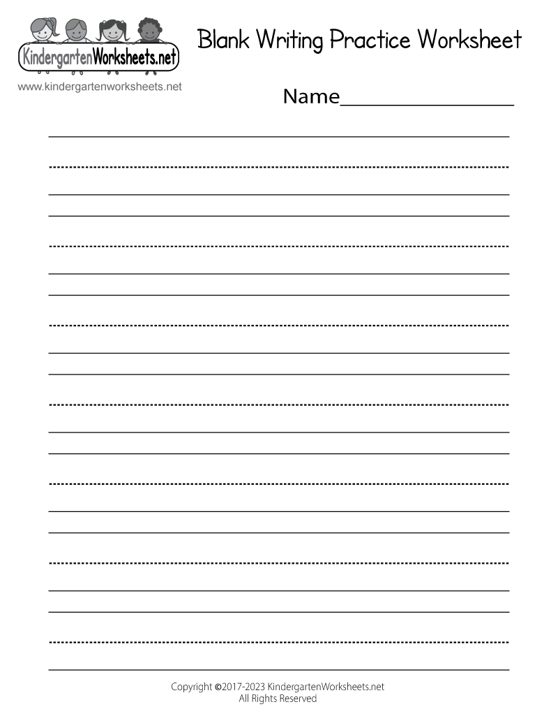 Free Printable Blank Writing Practice Worksheet Learn To Write Name Personalized Name Tracing Worksheets Custom Handwriting Practice Sheets For Preschool Kindergarten Kids A4 Size Preschool Kindergarten Learning