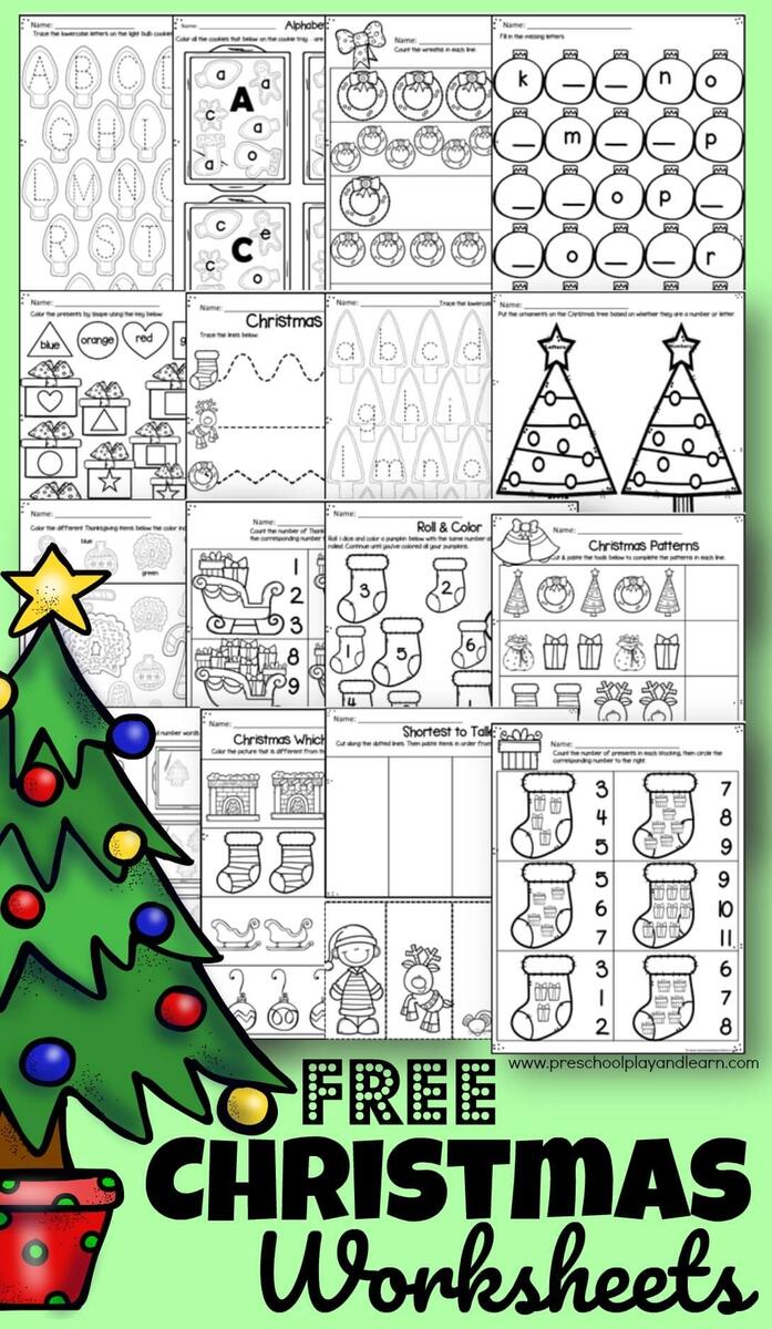 FREE Printable Christmas Worksheets For Preschool 40 Free Christmas Printables Activity Sheets For Kids Minnesota Parent