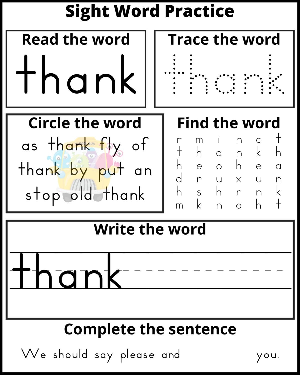 Read It Trace It Write It Fry S First 100 Sight Words Fun Early Learning