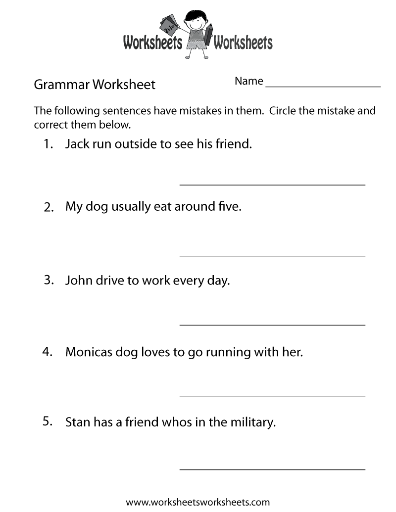 Free Printable Grammar Practice Worksheet 9 Isabella Assignment Ideas To Save Today School Worksheets Printable Worksheets Grammar Worksheets And More