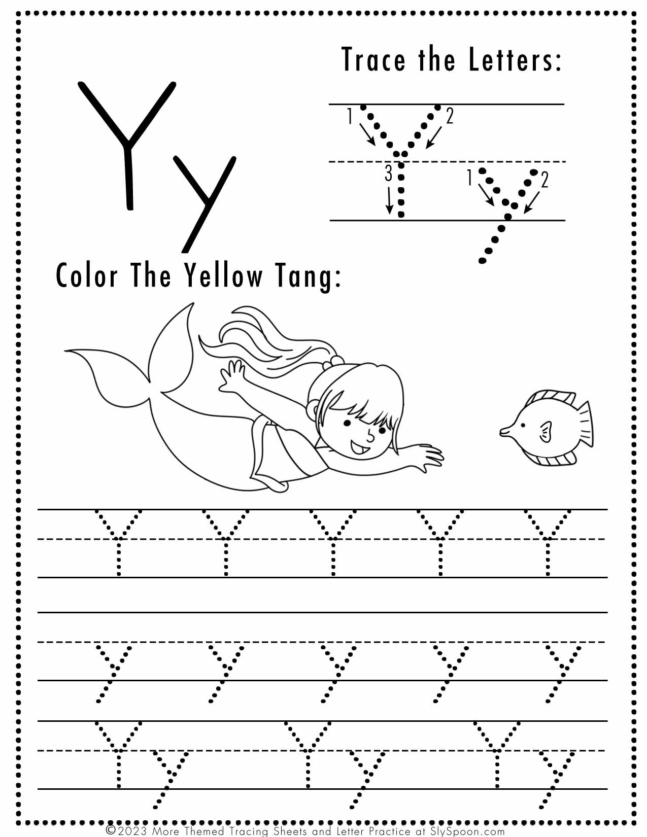 Free Printable Letter Y Worksheets Sly Spoon Free Printable Letter Y Worksheets Sly Spoon