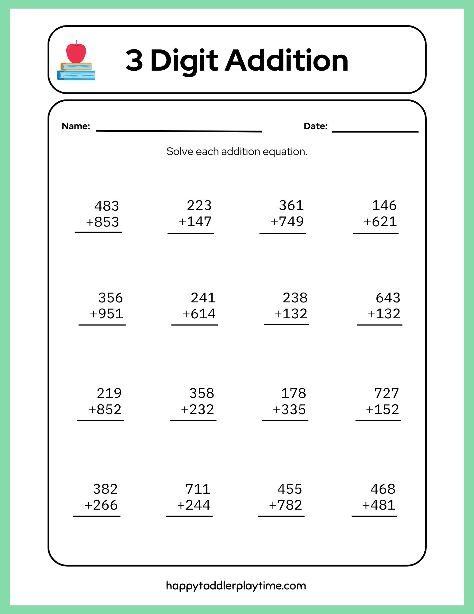 Free Printable Math Worksheets For Grade 4 Happy Toddler Playtime Free Printable Math Worksheets For Grade 4 Happy Toddler Playtime