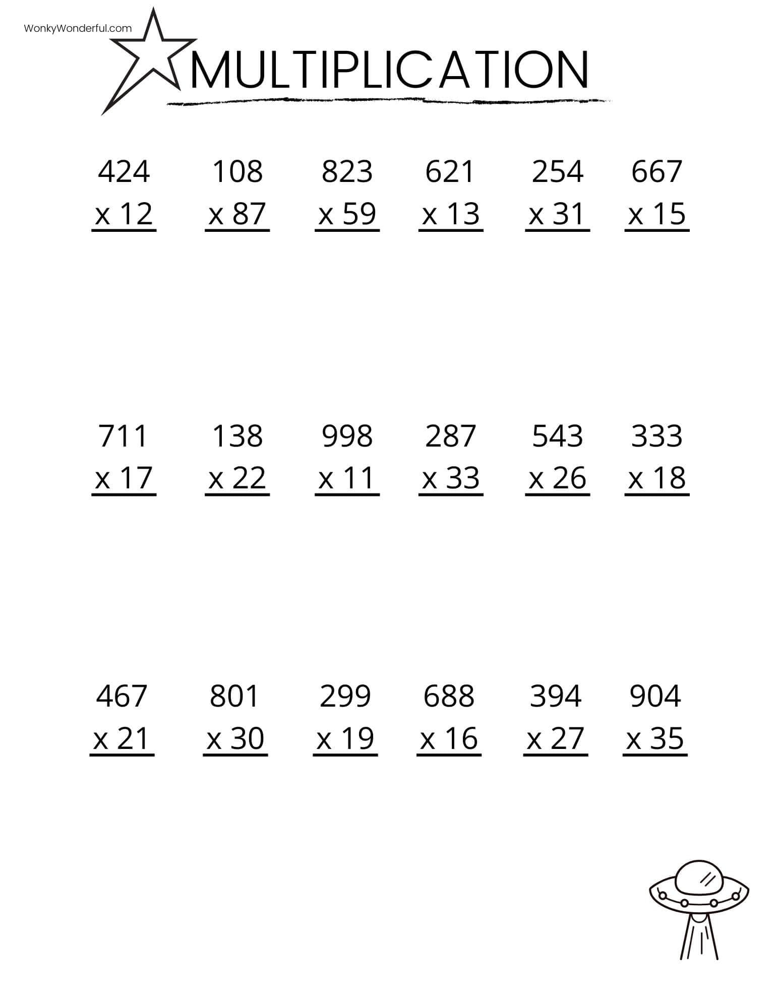 Free Printable Decimals Multiplication Worksheet For Fifth Grade