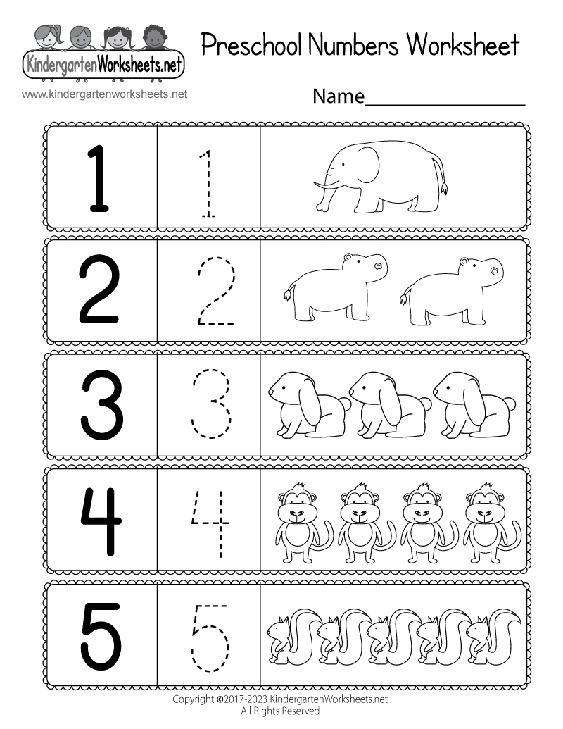 Free Printable Traceable Numbers Worksheet