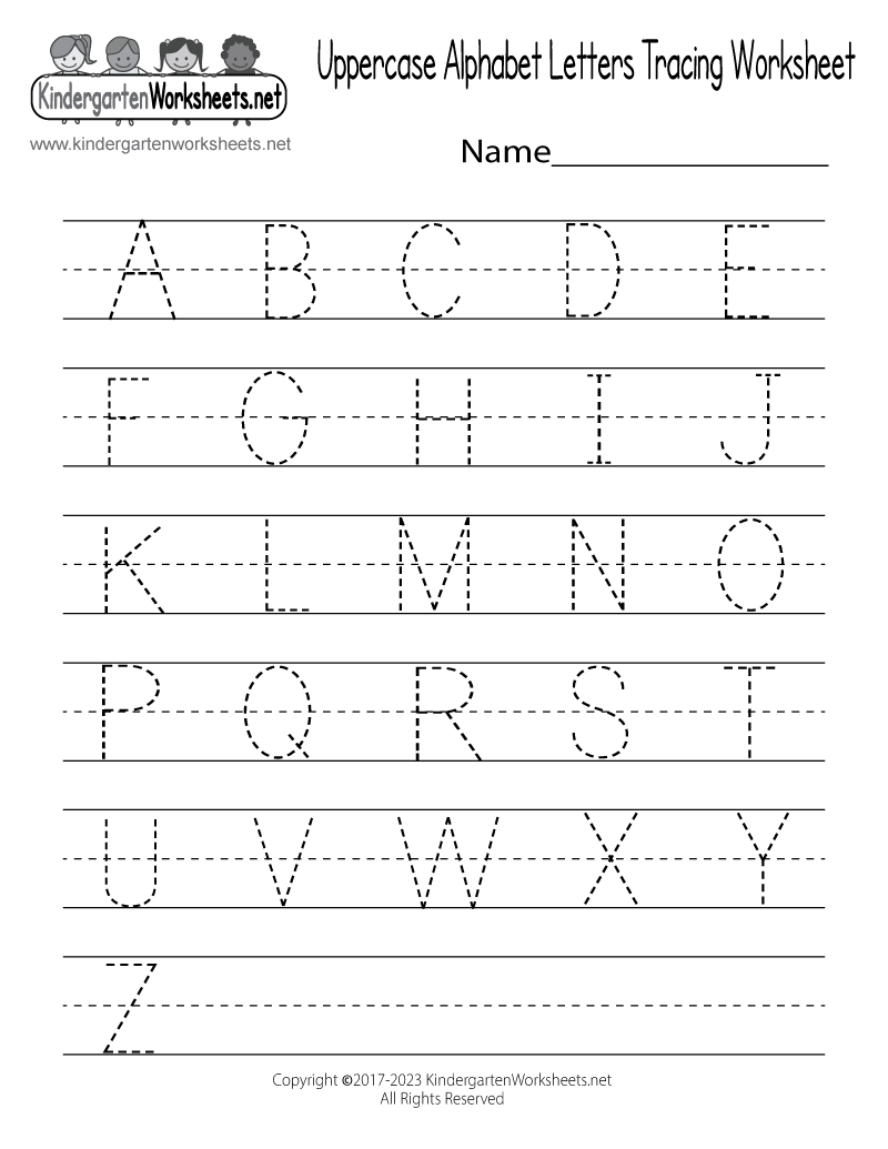 Free Printable Uppercase Alphabet Letters Tracing Worksheet Letter Tracing Worksheets Superstar Worksheets
