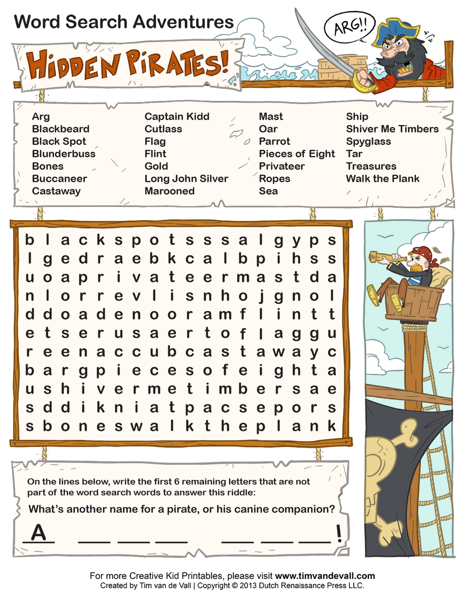 Free Printable Word Searches For Kids Free Printable Word Searches For Kids