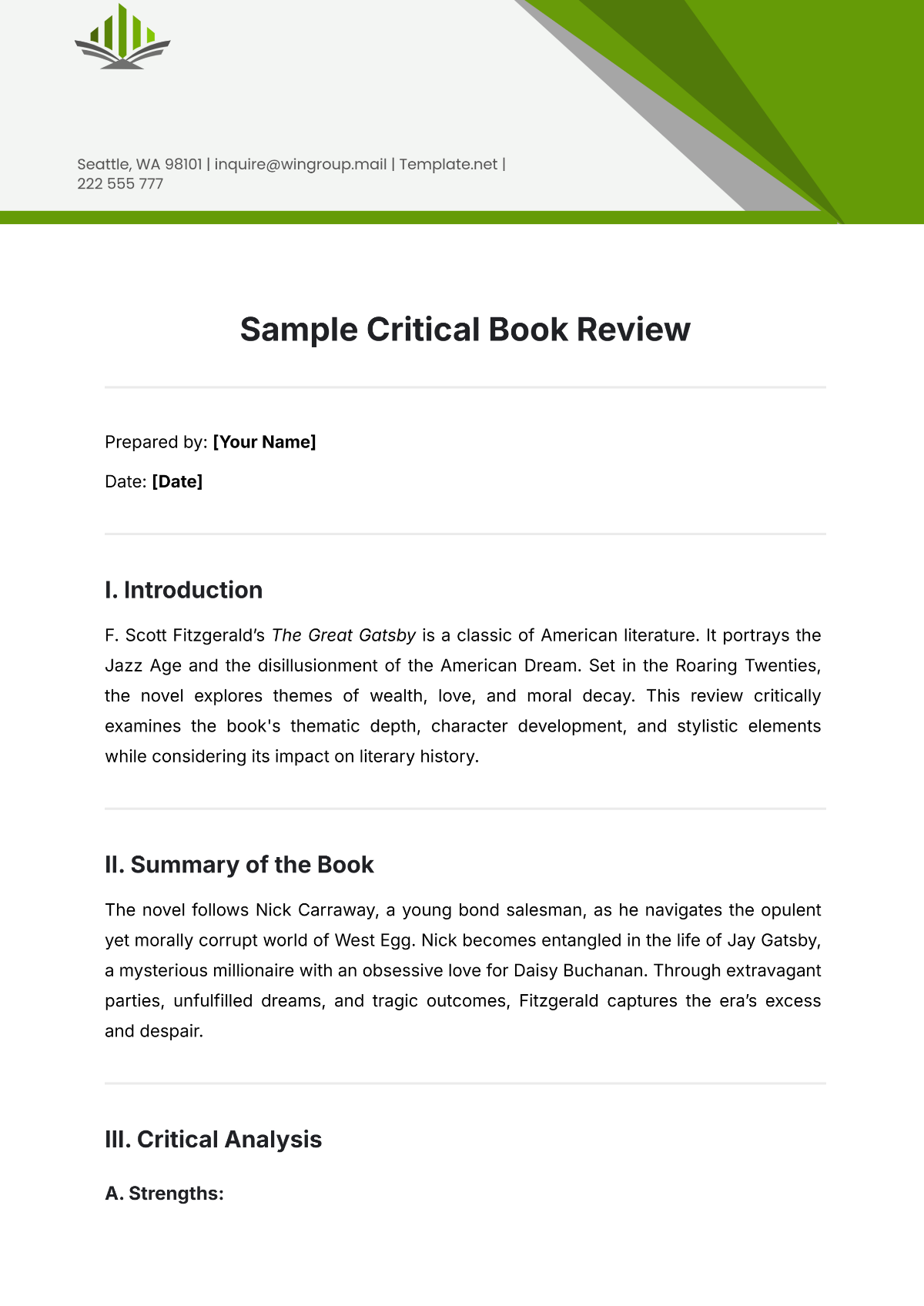 Free Sample Critical Book Review Template To Edit Online Free Sample Critical Book Review Template To Edit Online
