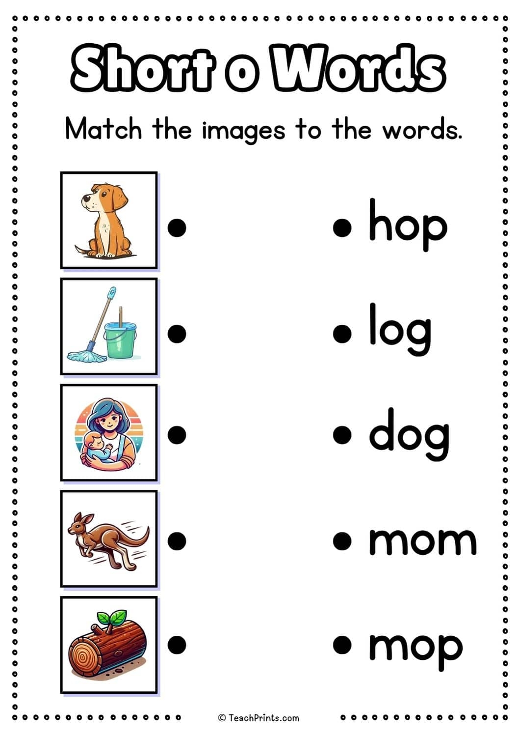 Free Short O Words Worksheets Teach Prints Free Short O Words Worksheets Teach Prints