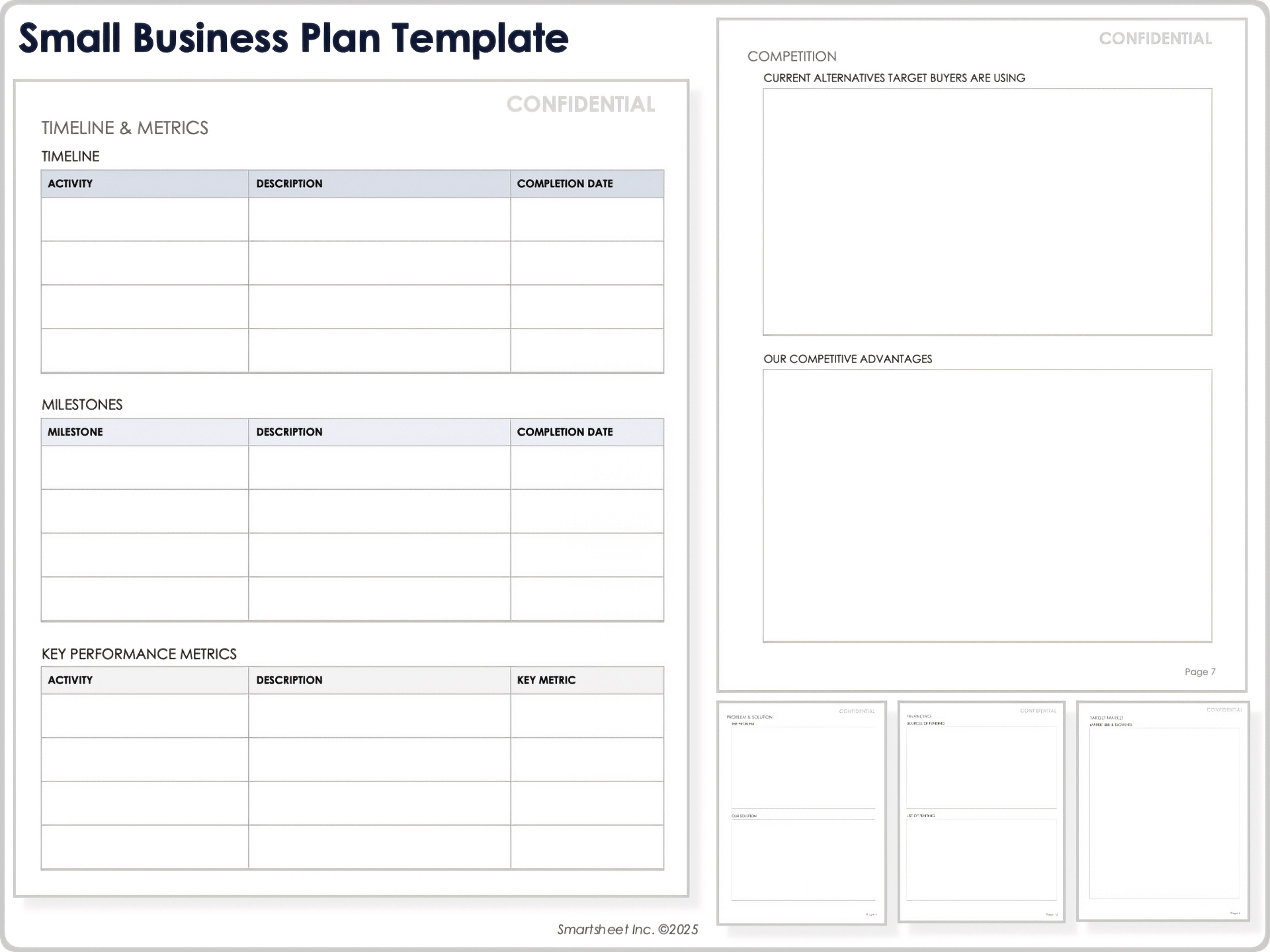 Free Simple Business Plan Templates Free Small Business Bookkeeping Templates Smartsheet