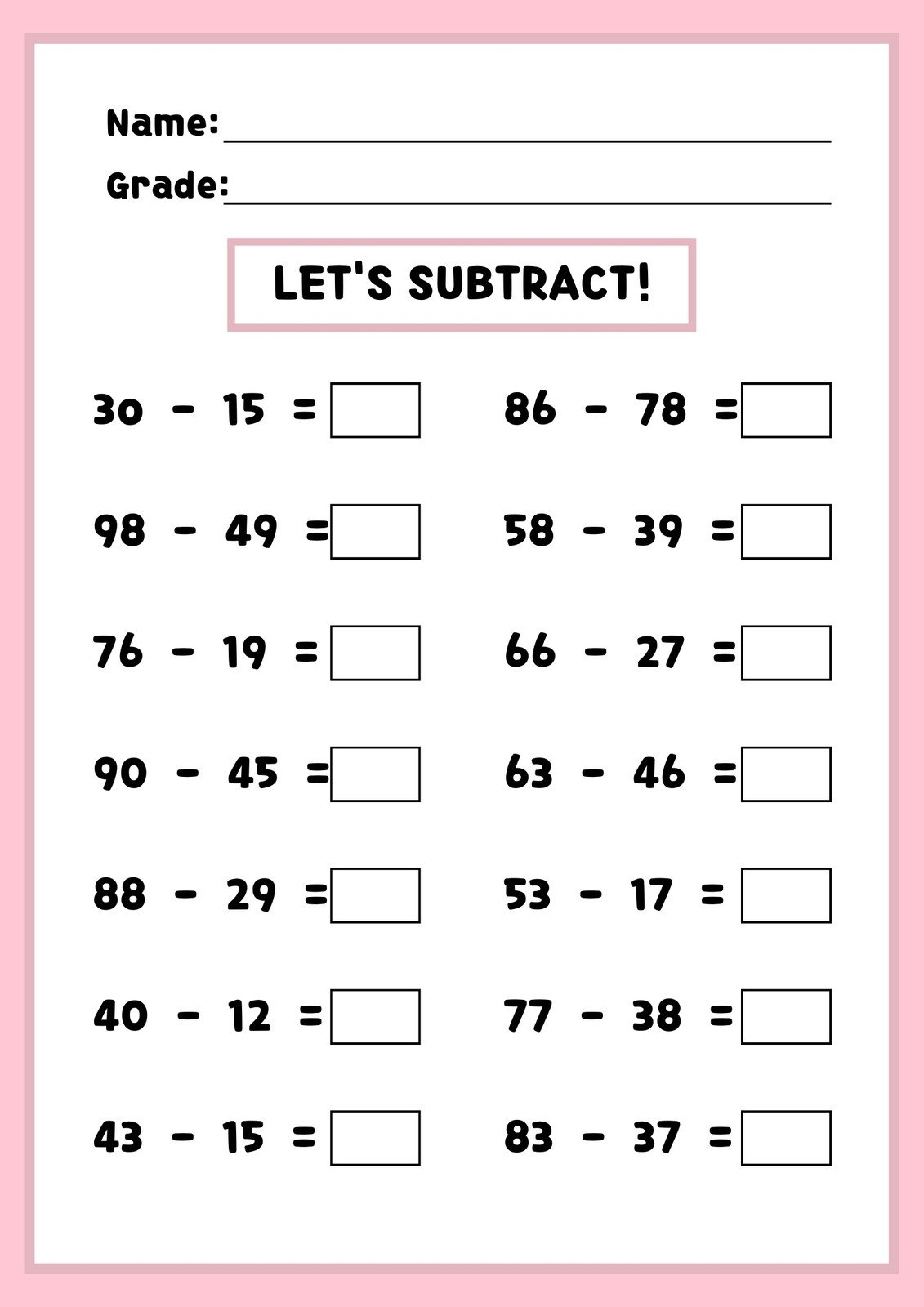 Basic Skill Math Worksheets Practice Essential Concepts