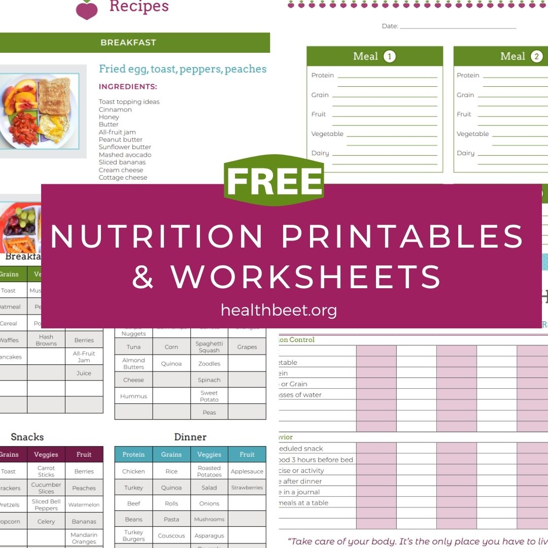 Nutrition Worksheets Free Printable Ideas And Templates