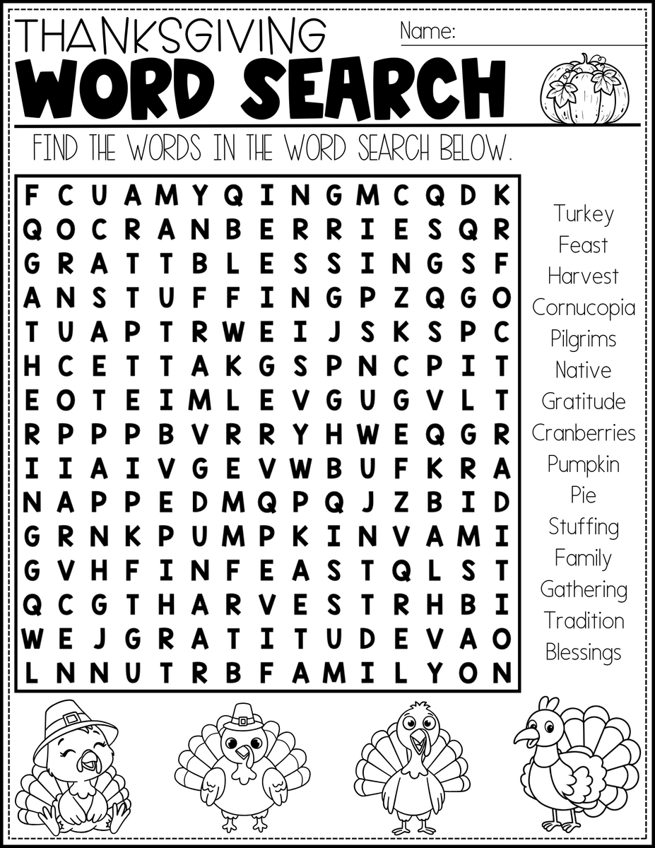 Fun Thanksgiving Activity Pages For Kids Free Printable Teaching Mama Fun Thanksgiving Activity Pages For Kids Free Printable Teaching Mama