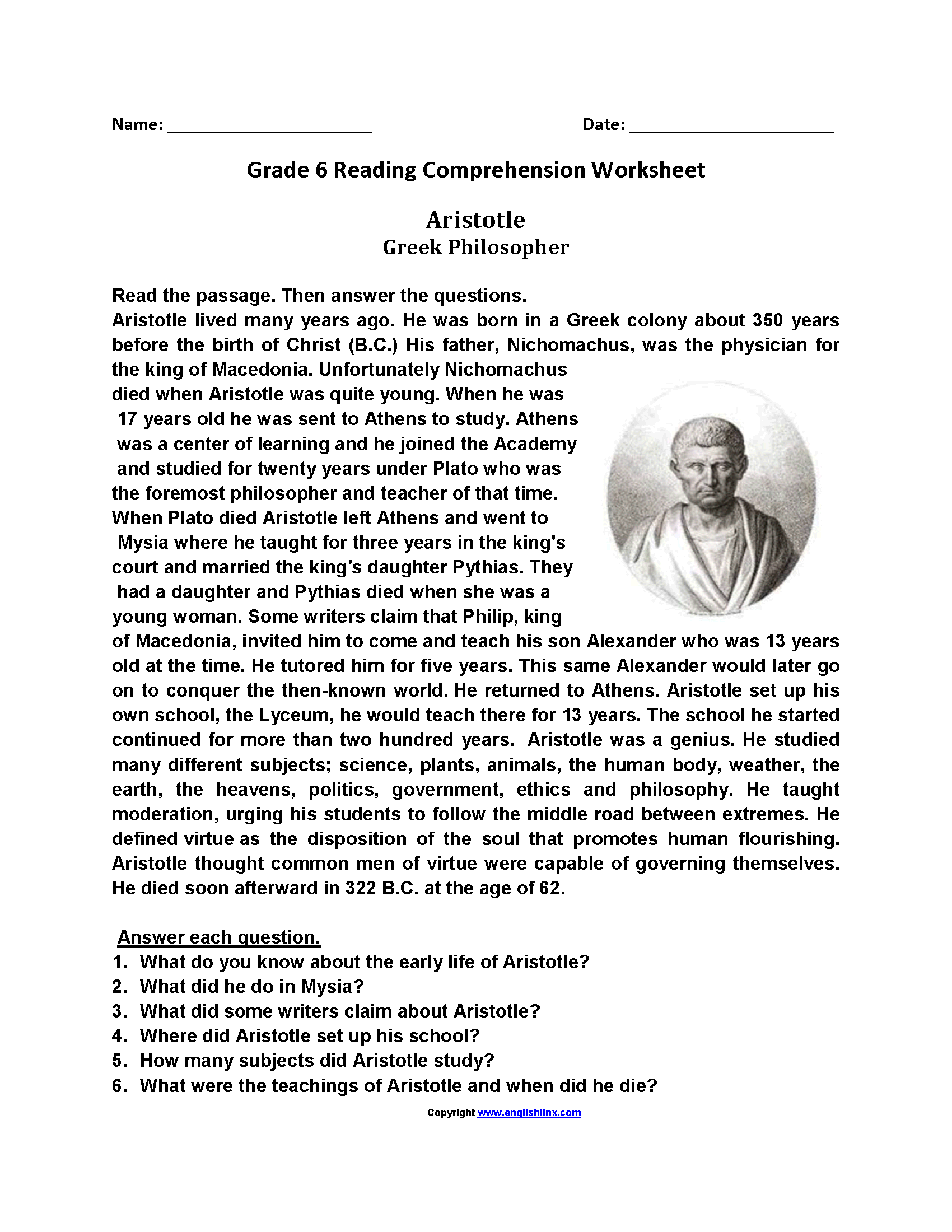 Grade 6 Reading Comprehension Free English Worksheets Worksheets Library Grade 6 Reading Comprehension Free English Worksheets Worksheets Library