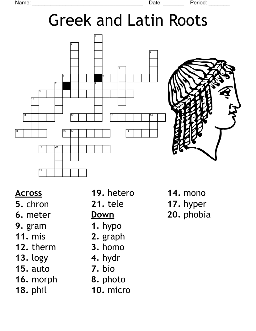 Greek Latin Roots Quiz 1 Worksheet WordMint