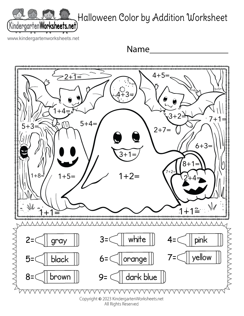 Halloween Color By Addition Worksheet Free Printable Digital PDF Witch Number Tracing Worksheet 1 10 Halloween Kindergarten Printable Nurtured Neurons