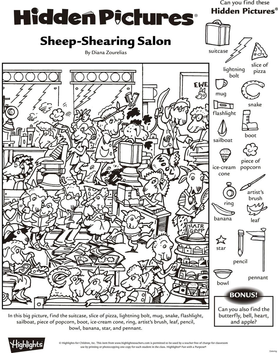 Hard Advanced Hidden Pictures Printable Worksheets Library Easy And Hard Hidden Pictures Worksheet Pintable 101 Activity Worksheets Library
