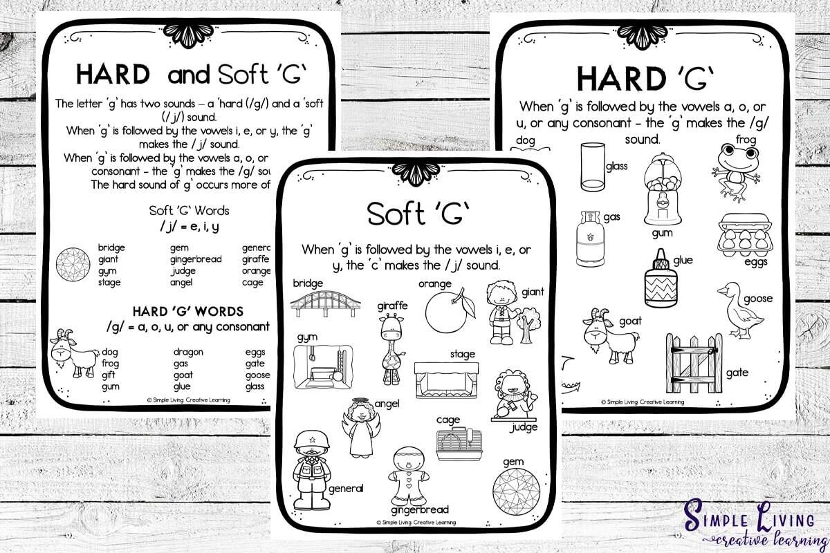 Hard G And Soft G Worksheets Simple Living Creative Learning Phonics Hard G And Soft G Worksheet Worksheets Library