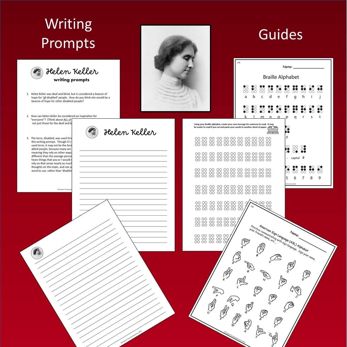 Helen Keller 4th 6th Teaching Video Worksheets Made By Teachers